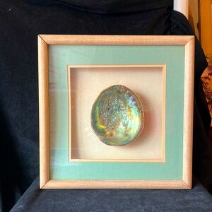 Vintage 80’s Sea Reflections Huntington Beach CA large abalone shell wall art